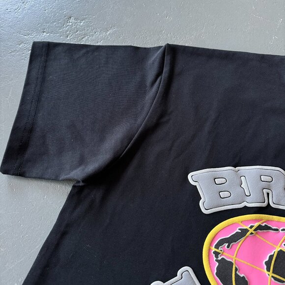 Broken Planet Grid T Shirt Midnight Black - Picture 4 of 6